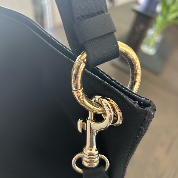 Henri Bendel Jettsetter Nylon Black Crossbody Bag EUC - Picture 11 of 12